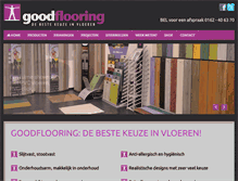 Tablet Screenshot of goodflooring.nl